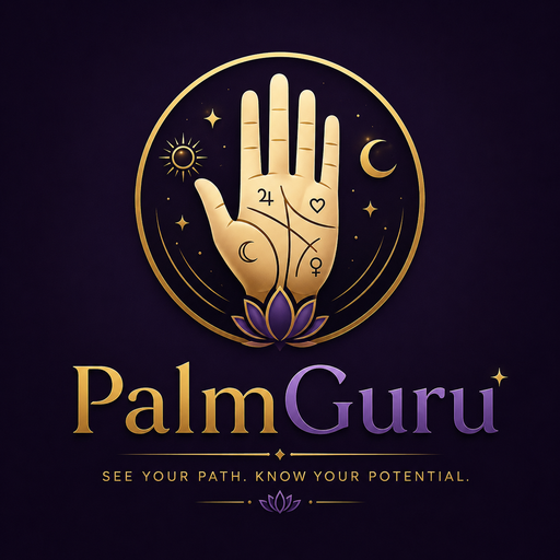PalmGuru app icon — a stylized palm and eye emblem
